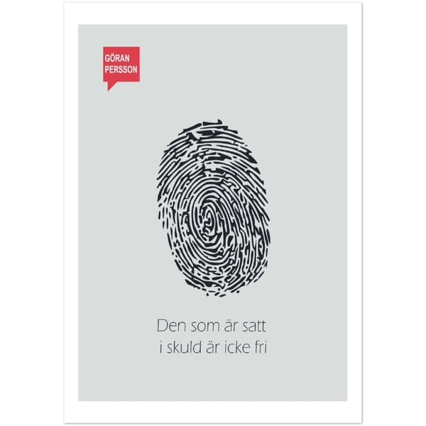 G�ran Persson citat - A0 (84.1 X 118.9 cm)