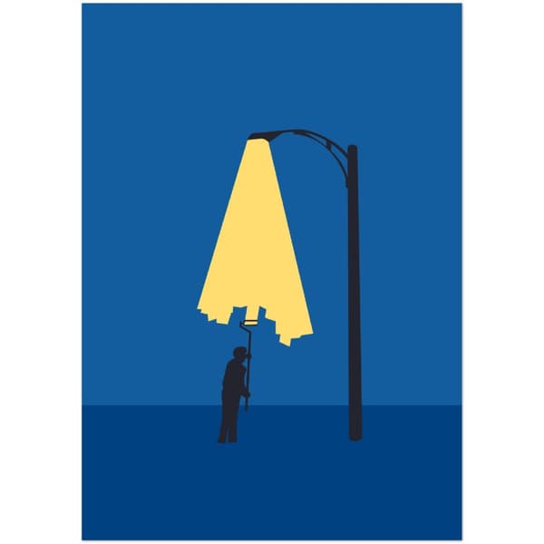 Painter in the light Poster - A0 (84.1 X 118.9 cm)