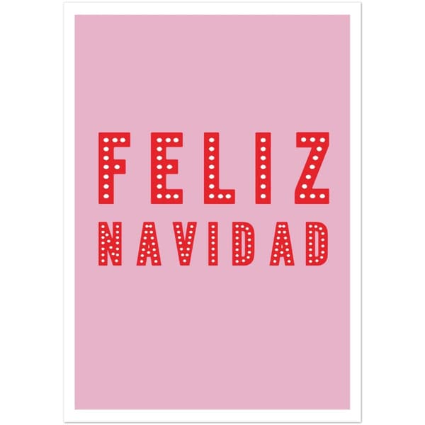 Feliz Navidad Poster - A0 (84.1 X 118.9 cm)