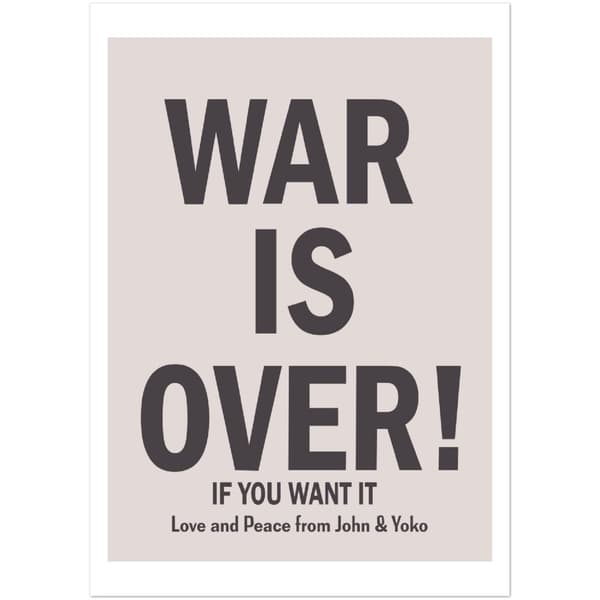War is over Poster - A0 (84.1 X 118.9 cm)