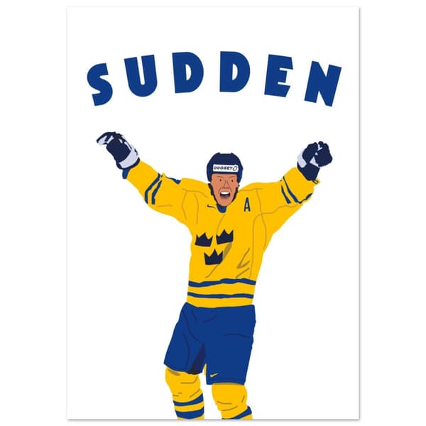 Mats Sudden Sundin Poster - A0 (84.1 X 118.9 cm)