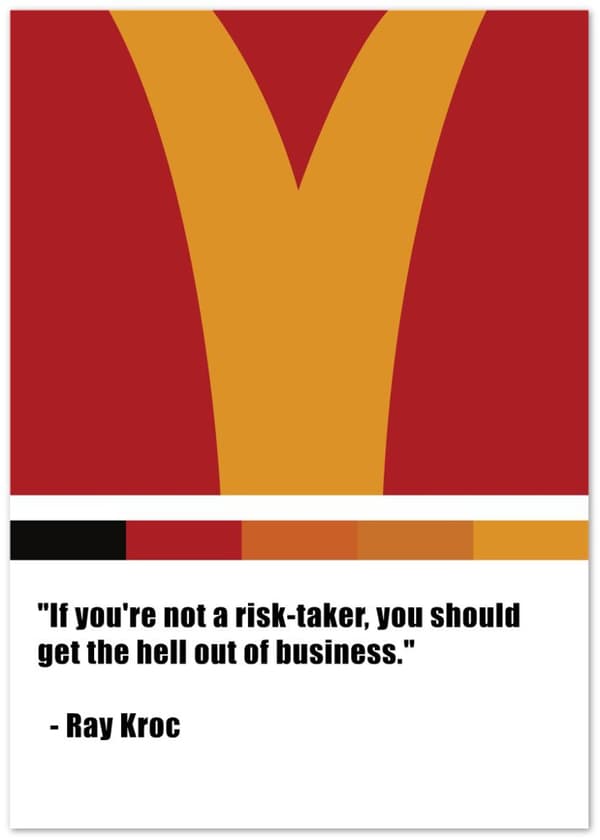 Ray Kroc Qoute - A0 (84.1 X 118.9 cm)