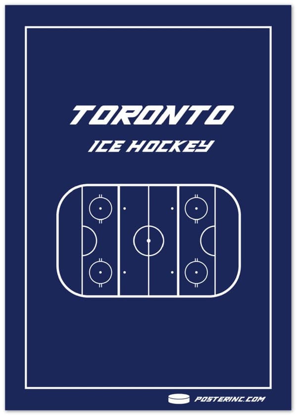 Toronto Ice Hockey Poster - A0 (84.1 X 118.9 cm)