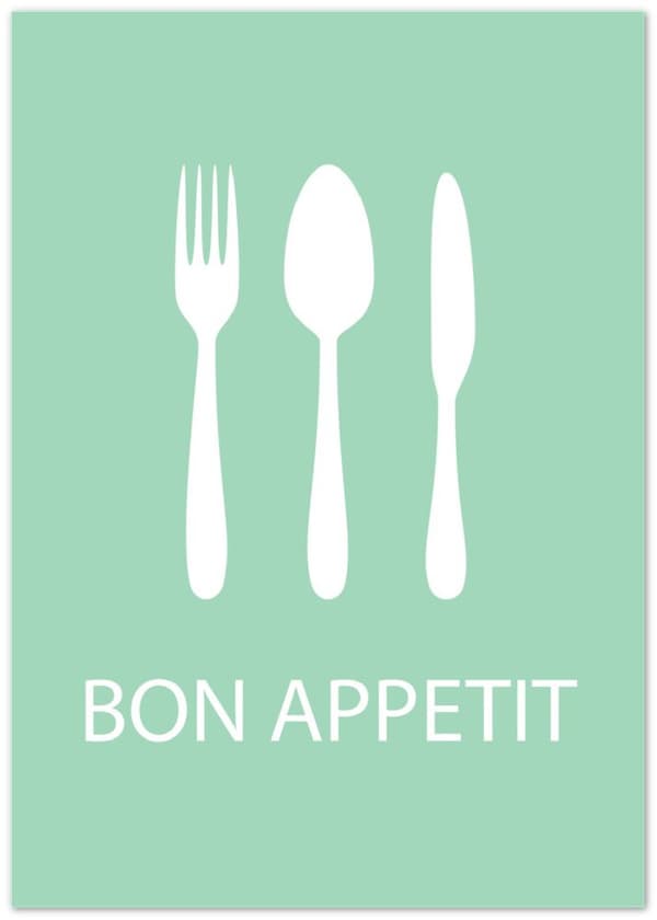 Bon Appetit Kitchen Poster - A0 (84.1 X 118.9 cm)