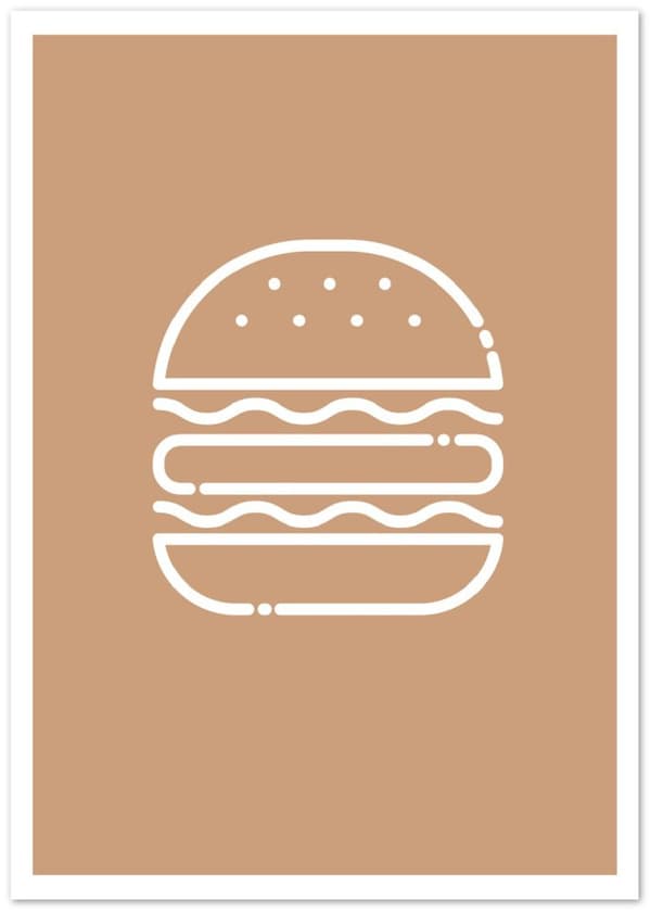 Burger Poster - A0 (84.1 X 118.9 cm)