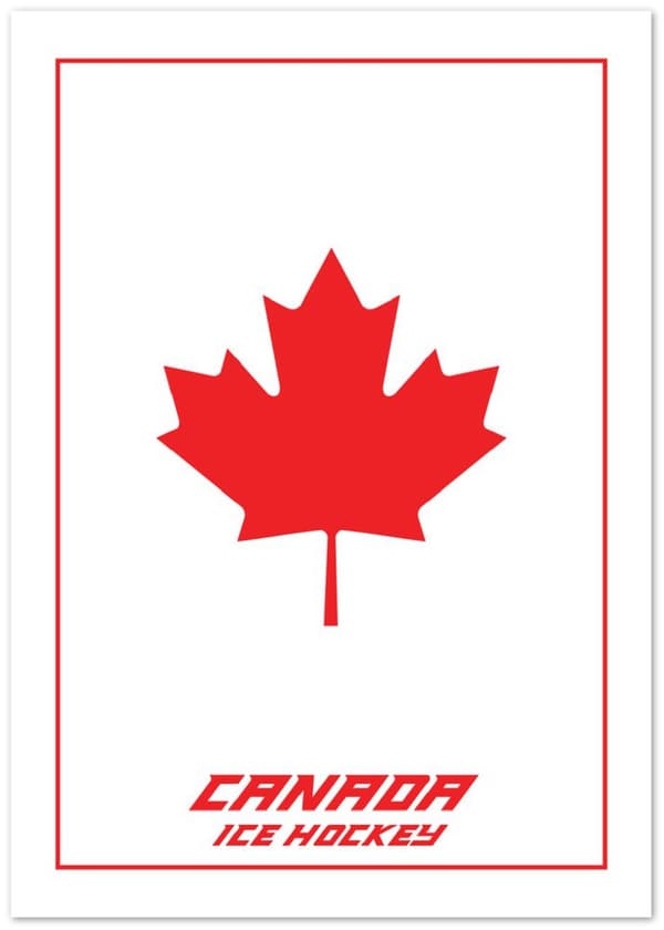 Canada Ice Hockey Poster - A0 (84.1 X 118.9 cm)