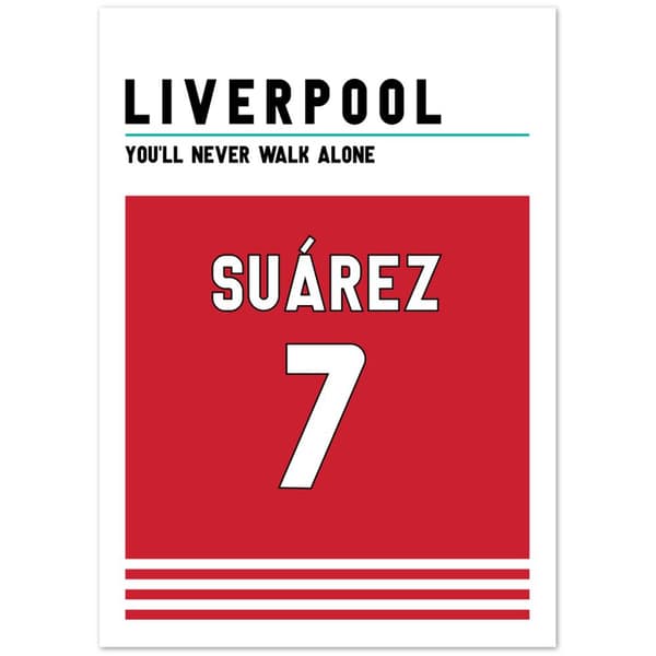 Luis Su�rez Liverpool Poster - 50X70 cm / 20X28?