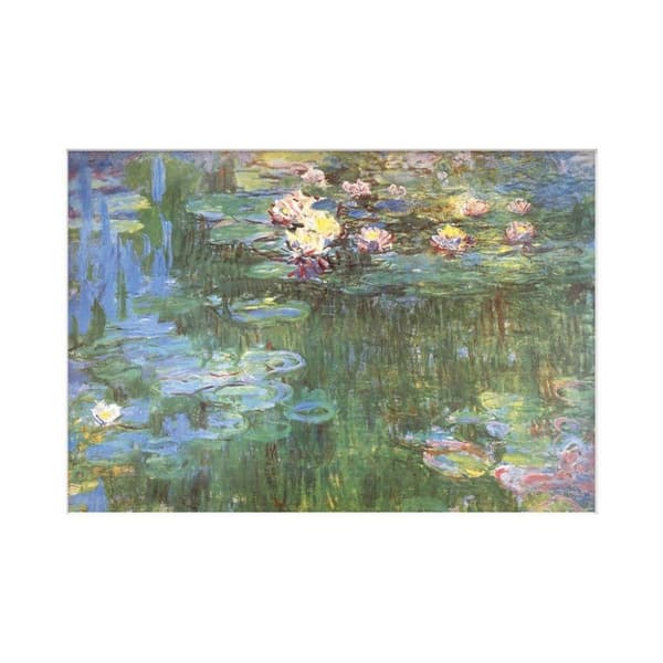 Claude Monet 1918 Vattenliljor tryck Blue/Green 40cm x 30cm