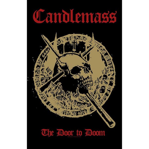 Candlemass The Door To Doom Textile Poster Multicoloured 106cm x 70cm
