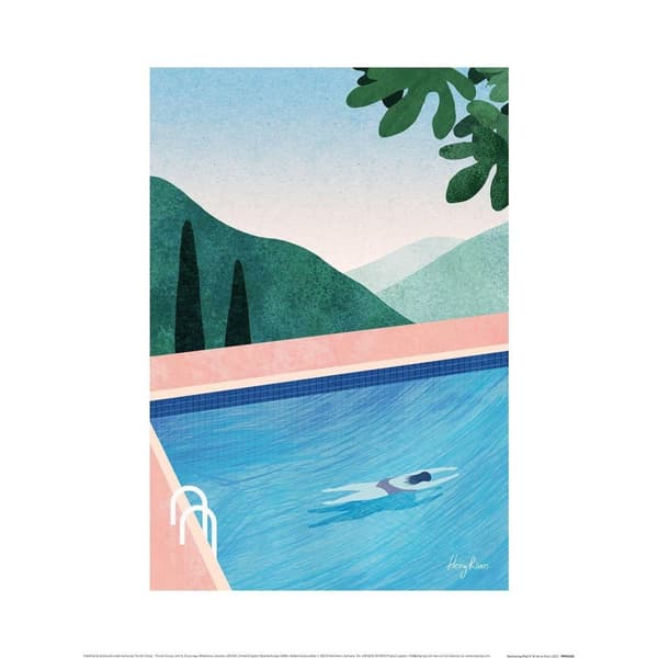Henry Rivers Swimming Pool II Pool Print