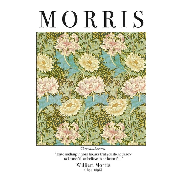 William Morris Krysantemum tryck