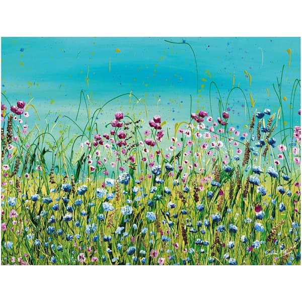 Siobhan McEvoy Love & Joy Print Green/Blue/Pink 50cm x 40cm