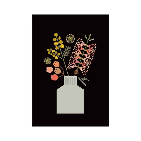 Lyndy Hants Bottlebrush In Vase Print
