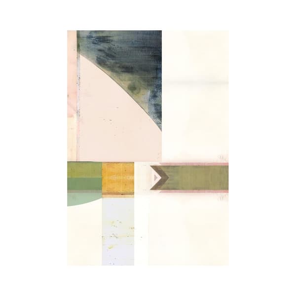 Cartissi Pink White Green Abstract I Print Pink/Green/White 50cm x 40cm