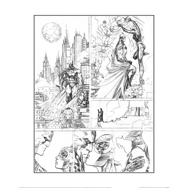 Batman Catwoman Paper Print White/Black 50cm x 40cm