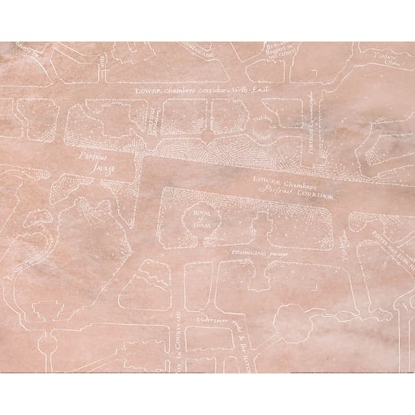 Harry Potter Marauders Map Print Brown/White 60cm x 80cm