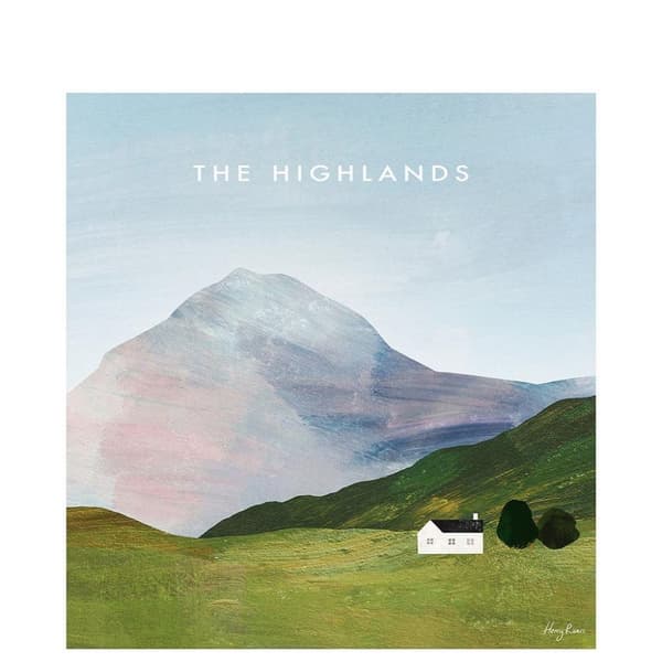 Henry Rivers The Highlands Paper Print Blue/Green 50cm x 40cm