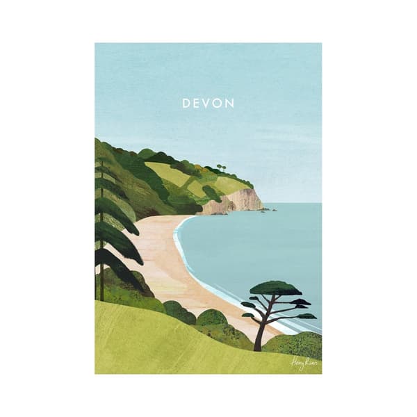 Henry Rivers Devon Blackpool Sands Tryck
