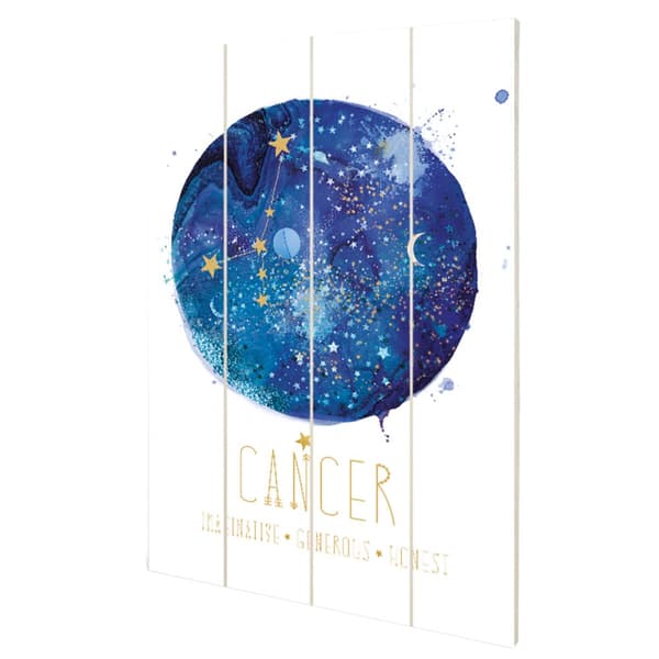 Summer Thornton Signs Of The Zodiac - Cancer Print Blue/White 59cm x 40cm