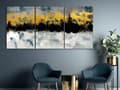 Miniatyrbild 2 av 4: Canvas Tavla - Golden Clouds (3 delar)
