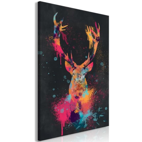 Canvas Tavla - Spectacular Deer (1 del) Vertical 60x90