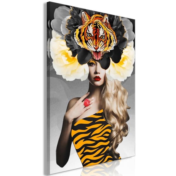 Canvas Tavla - Eye of the Tiger (1 del) Vertical 40x60