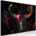 Miniatyrbild 1 av 4: Canvas Tavla - Enraged Bull (1 del) Vertical - Second Variant