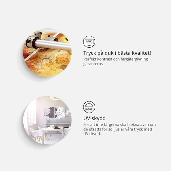 Canvas Tavla - On Start (5 delar) Narrow