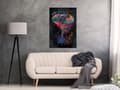 Miniatyrbild 2 av 4: Canvas Tavla - Colourful Safari (1 del) Vertical