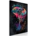 Miniatyrbild 1 av 4: Canvas Tavla - Colourful Safari (1 del) Vertical