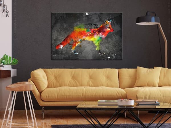 Canvas Tavla - Forest Hunter (1 del) Wide