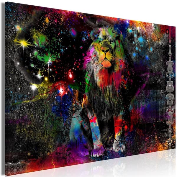 Canvas Tavla - Colourful Africa (1 del) Wide 60x40