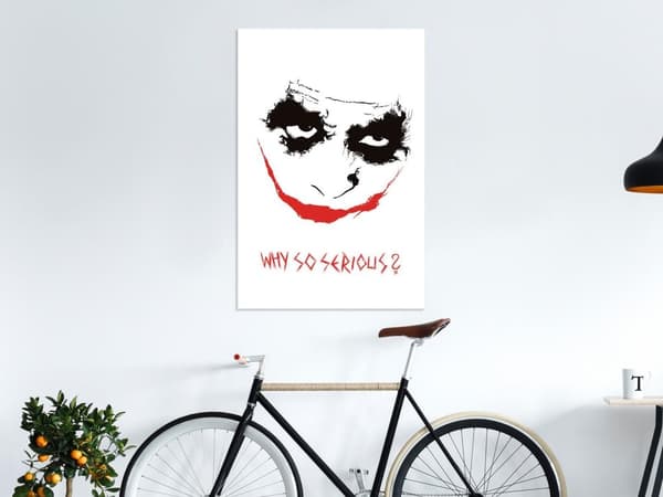 Canvas Tavla - Why so Serious? (1 del) Vertical