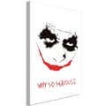 Miniatyrbild 1 av 4: Canvas Tavla - Why so Serious? (1 del) Vertical