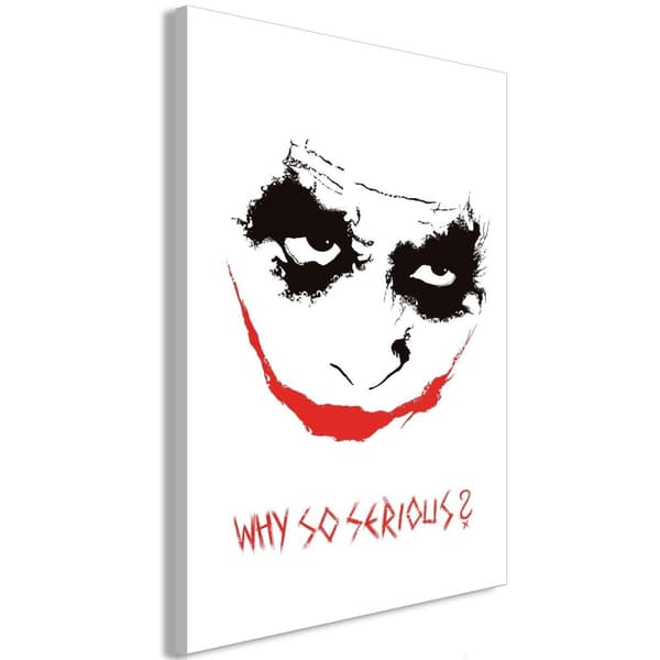 Canvas Tavla - Why so Serious? (1 del) Vertical 80x120