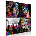 Miniatyrbild 1 av 4: Canvas Tavla - Wildness and Beauty (4 delar)