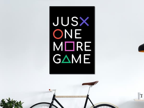 Canvas Tavla - Just One More Game Vertical