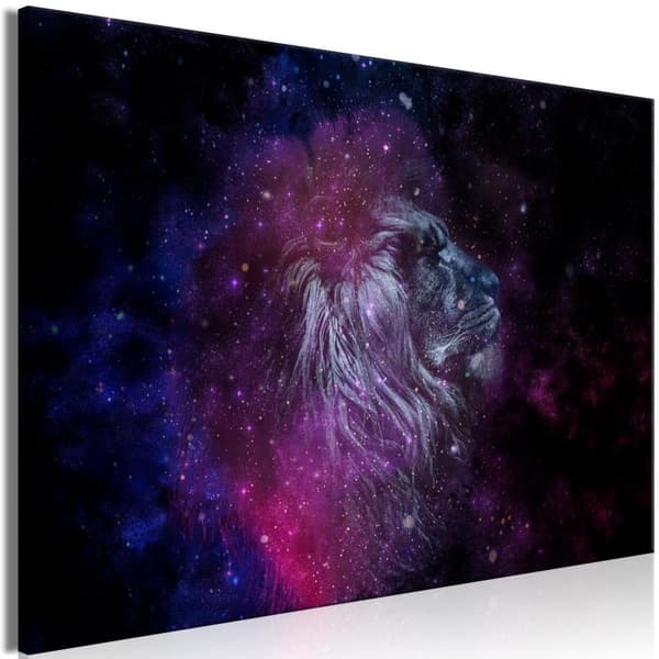Canvas Tavla - Cosmic Lion Wide
