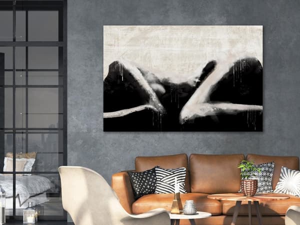 Canvas Tavla - Lying Beauty Wide