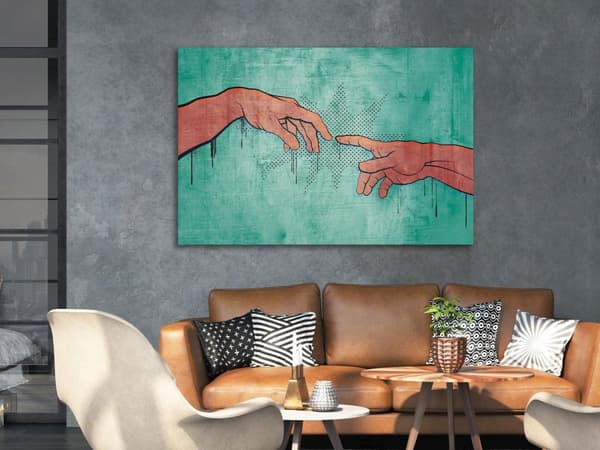 Canvas Tavla - Electrifying Touch Wide
