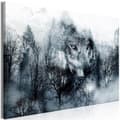 Miniatyrbild 1 av 4: Canvas Tavla - Mountain Predator Wide Black and White