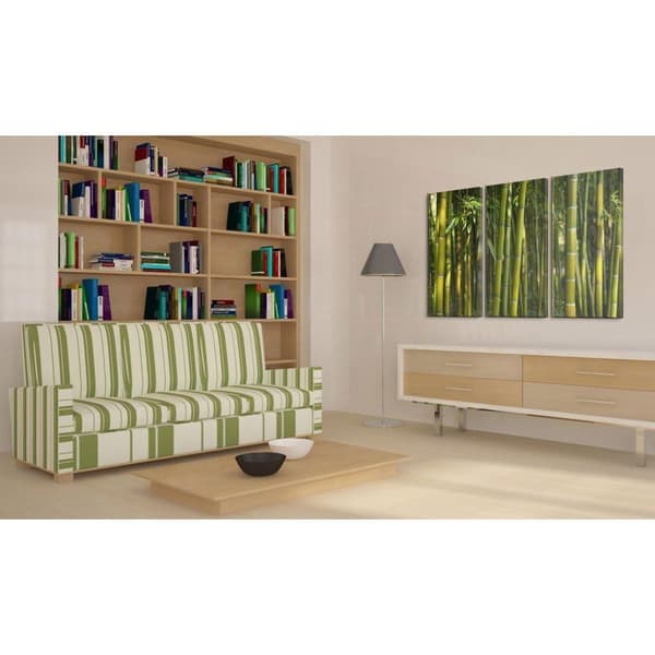 Canvas Tavla - Green bamboo