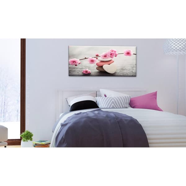 Canvas Tavla - Tricoloured Pebbles Wide