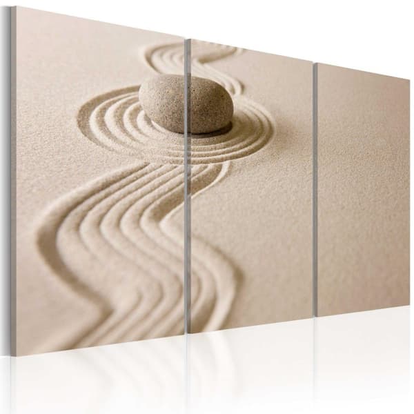 Canvas Tavla - A stone in a desert