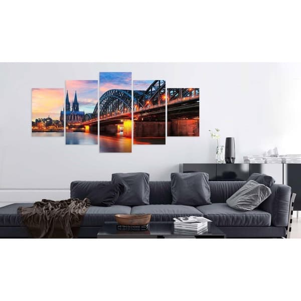 Canvas Tavla - Evening in Cologne