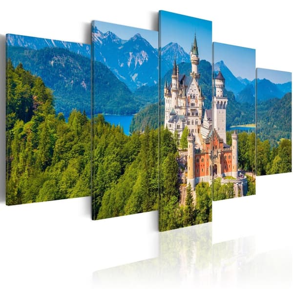 Canvas Tavla - Neuschwanstein Castle 200x100