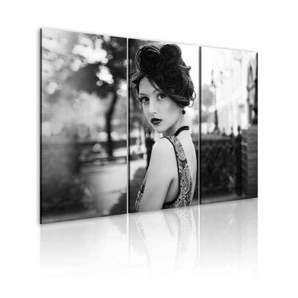 Canvas Tavla - An elegant woman, retro style
