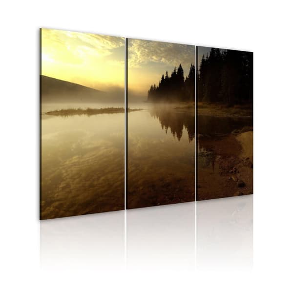Canvas Tavla - In the evening, by the lake 60x40