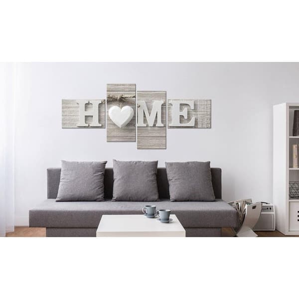 Canvas Tavla - Retro style: HOME