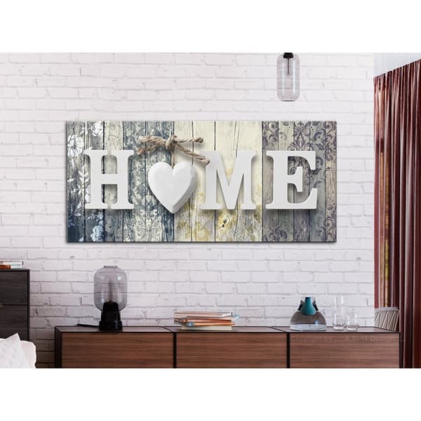 Canvas Tavla - Smell of Home Creamy Wide